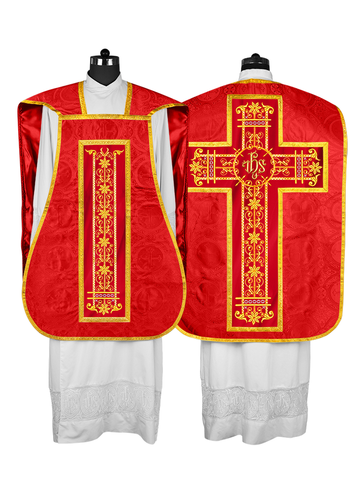 Roman embroidered chasuble vestment - Contemporary collection