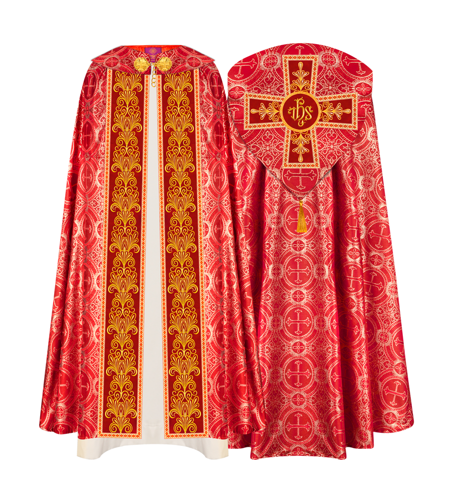 Gothic Cope vestments with Spiritual Motifs and Trims