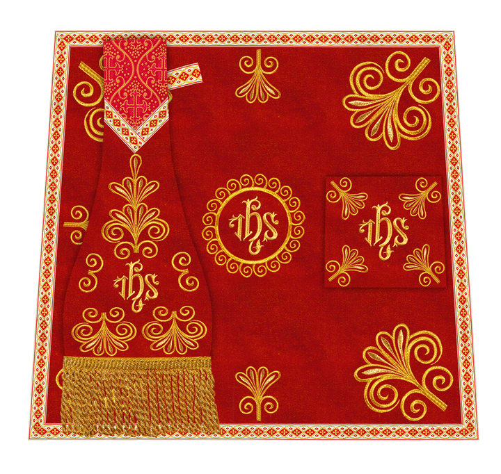 Ornate Embroidery Mass Set with Motif