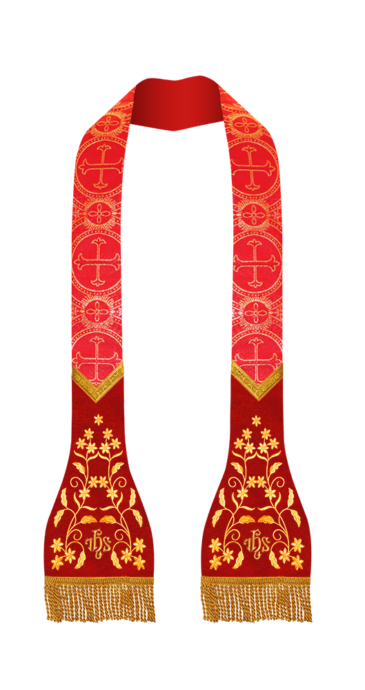 Solemn Roman Stole Vestments - Floral collection