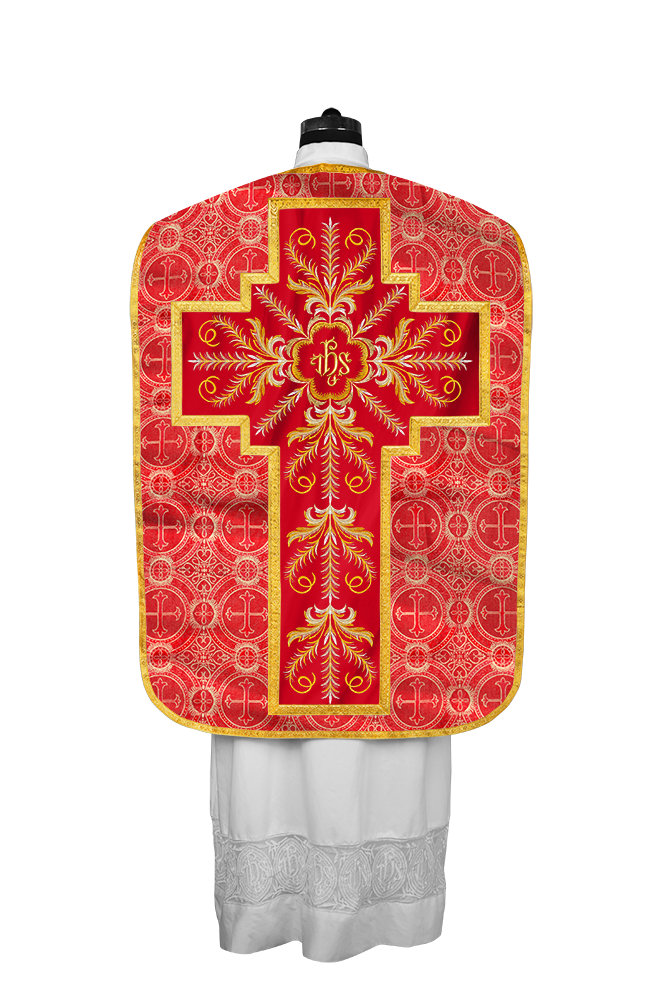Chasuble Roman Fiddleback Vestment - Sanctus Collection