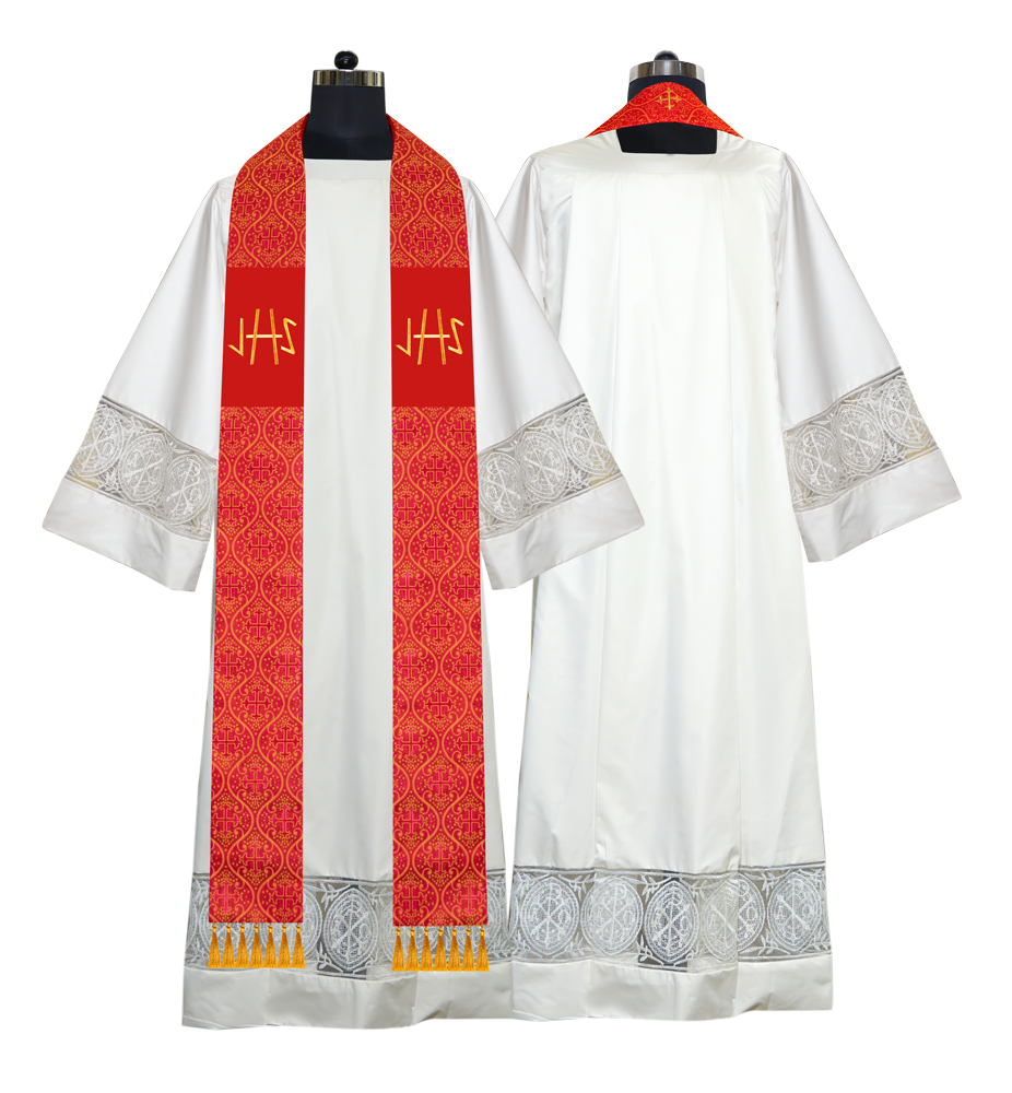 Embroidered Priest Stole with Motif