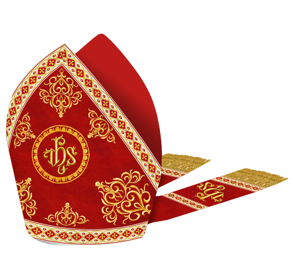 Roman Mitre Vestment Embroidery and Trims