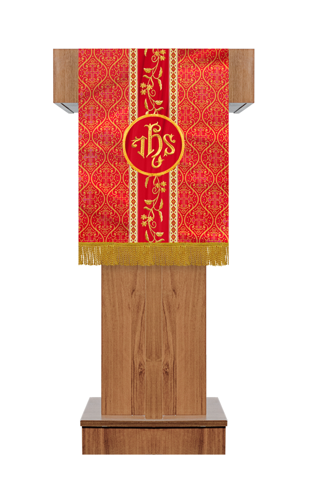 Pulpit/Lectern with Floral Trims and Orphrey