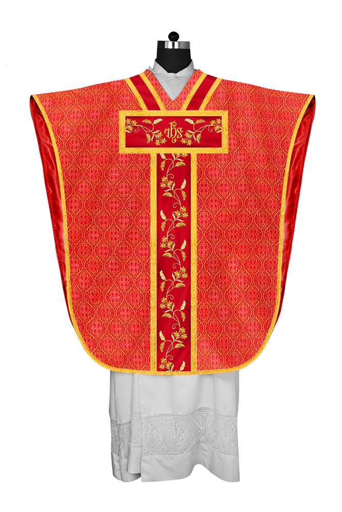 BORROMEAN CHASUBLE WITH FLORAL DESIGN