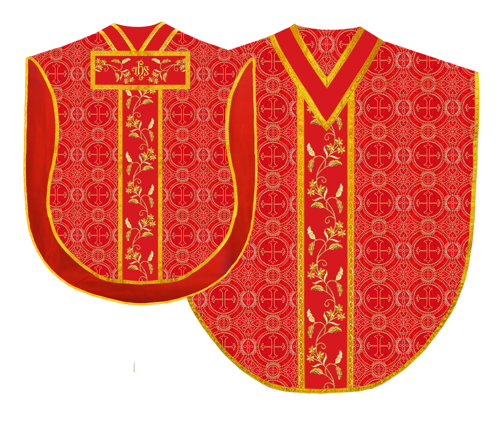 BORROMEAN CHASUBLE WITH FLORAL DESIGN