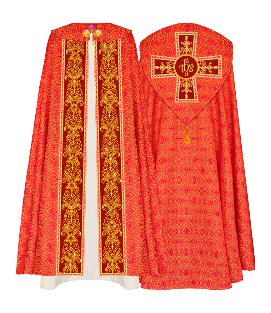 Gothic Cope vestments with Spiritual Motifs and Trims