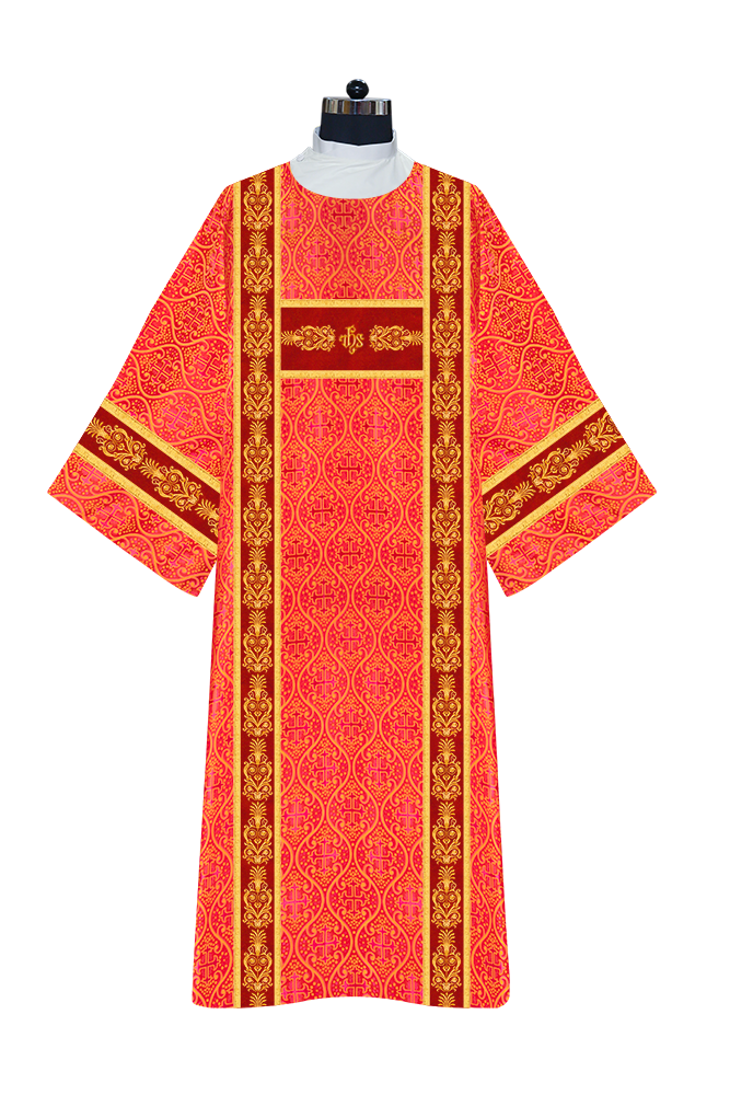 DEACON DALMATICS WITH ORNATE EMBROIDERY