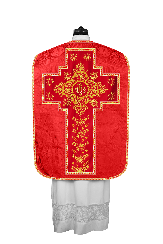 Traditional Fiddleback Vestments with Motifs and Trims
