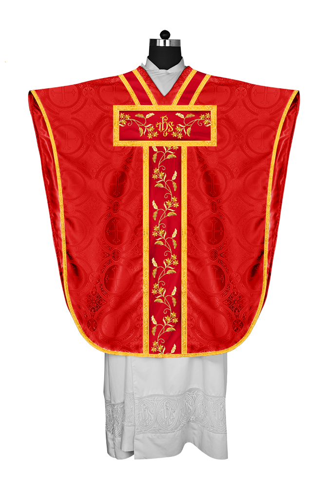 BORROMEAN CHASUBLE WITH FLORAL DESIGN