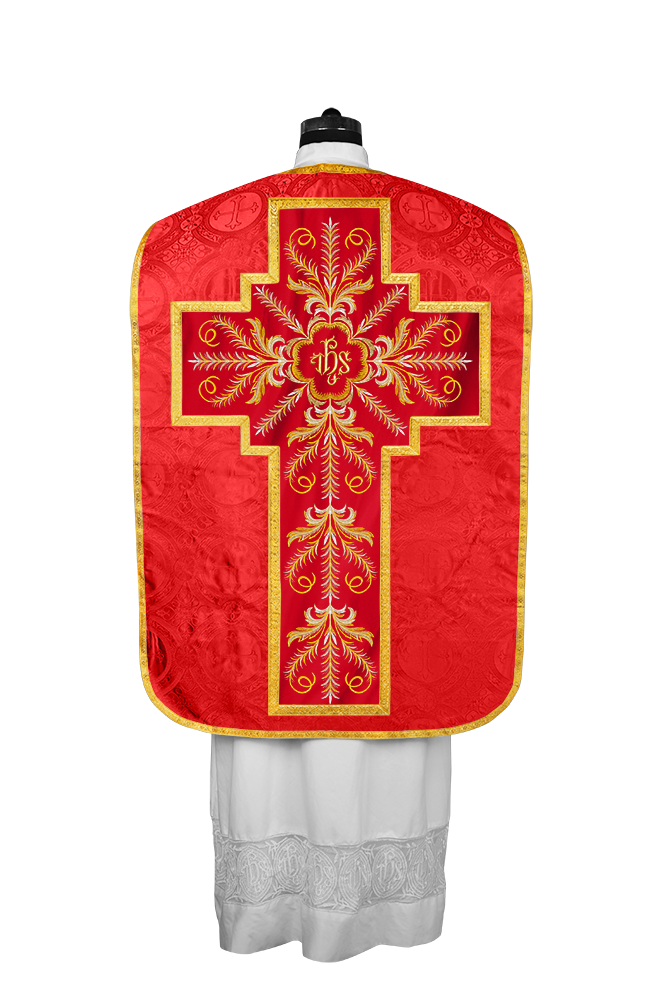 Chasuble Roman Fiddleback Vestment - Sanctus Collection