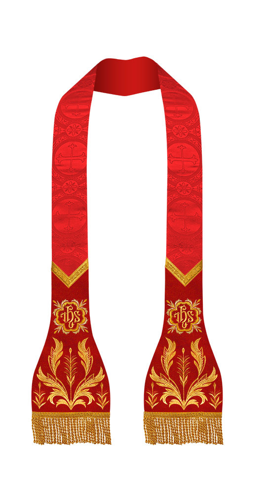 Elegant Roman stole - Sanctus collection