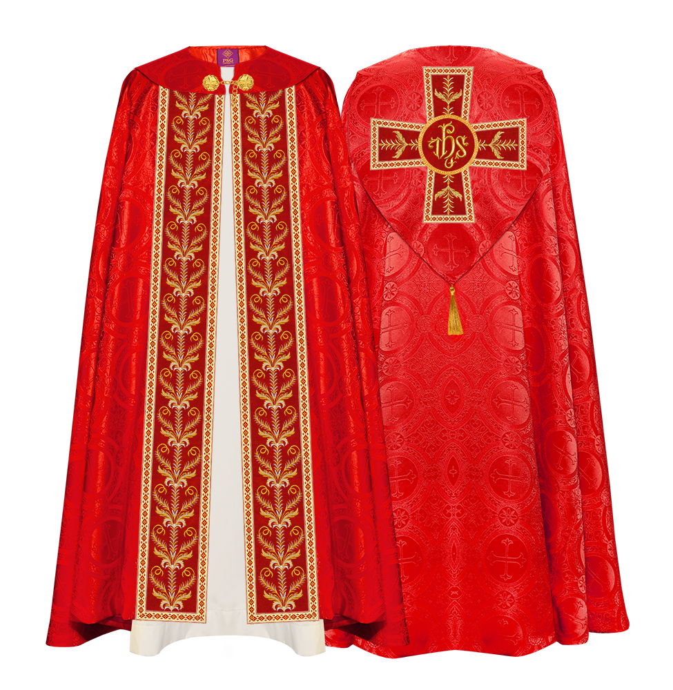 GOTHIC COPE VESTMENTS ADORNED WITH DETAILED BRAIDS