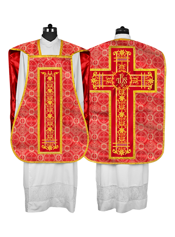 Roman embroidered chasuble vestment - Contemporary collection
