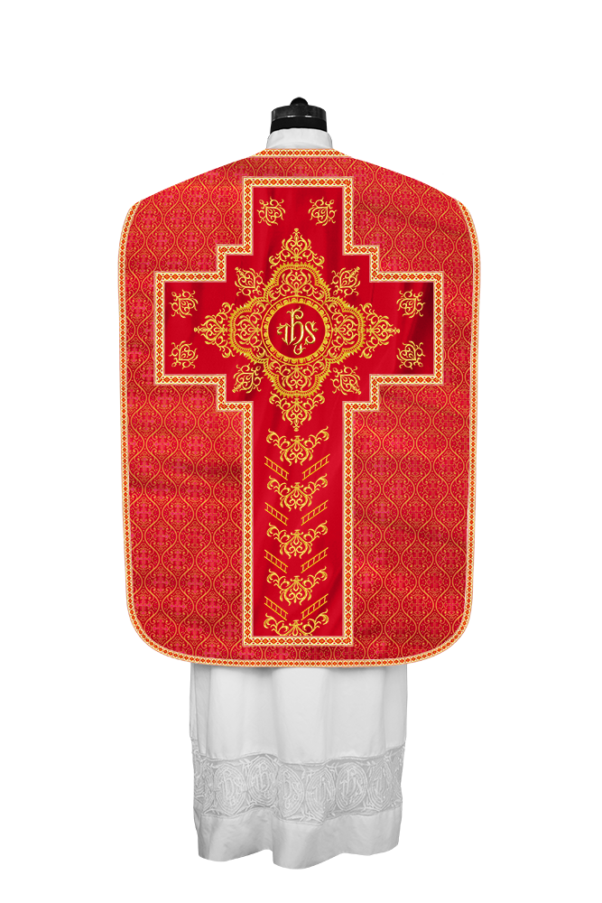 Traditional Fiddleback Vestments with Motifs and Trims