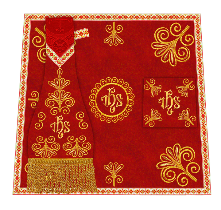 Ornate Embroidery Mass Set with Motif