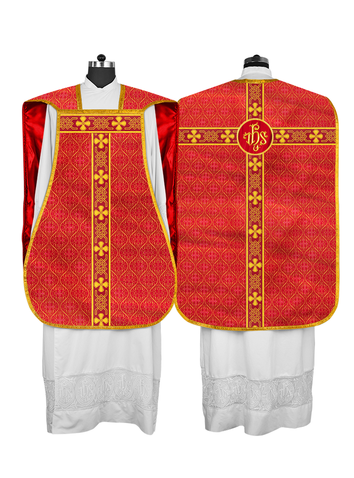 Roman chasuble adorned with lace