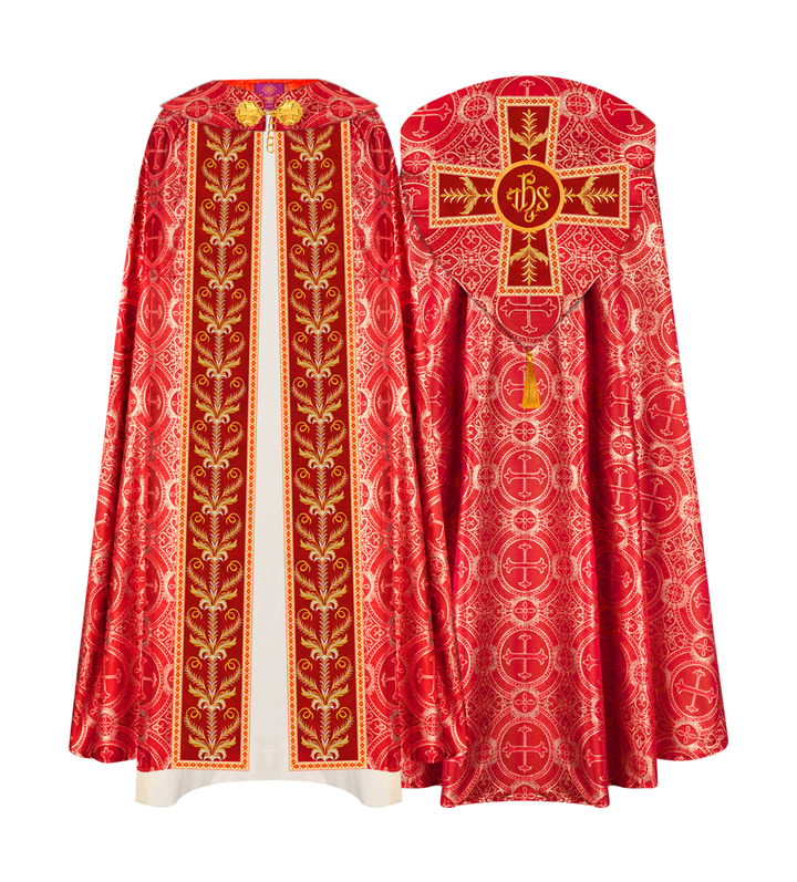 GOTHIC COPE VESTMENTS ADORNED WITH DETAILED BRAIDS