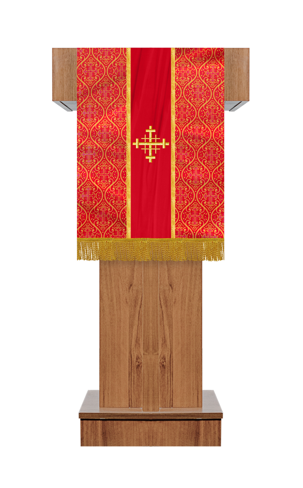 PULPIT/LECTERN WITH SPIRITUAL MOTIF