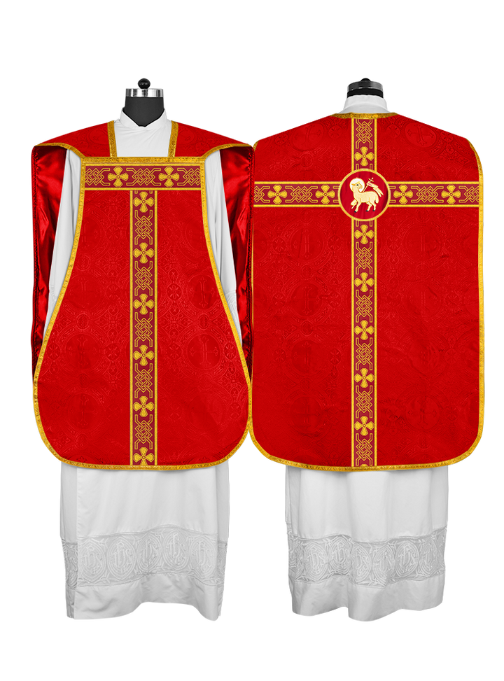 Roman chasuble adorned with lace