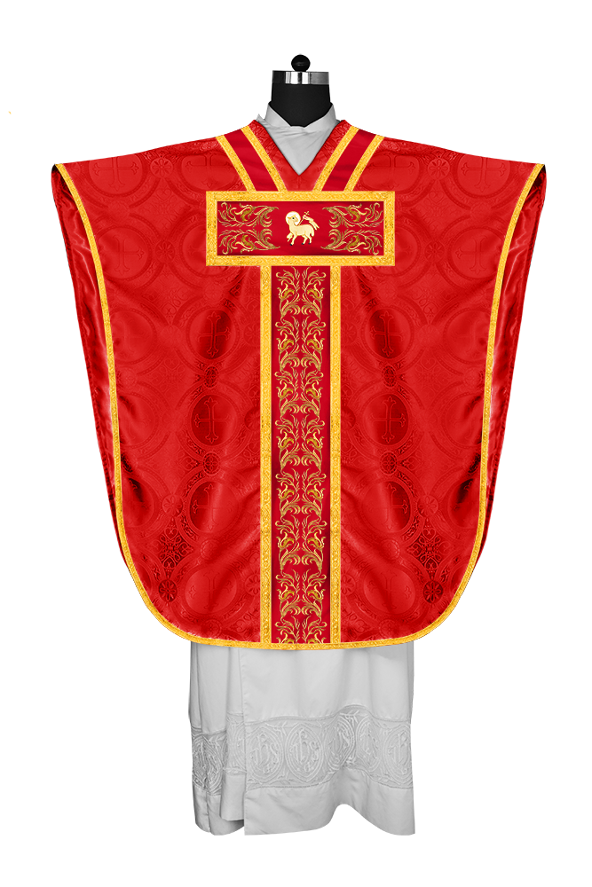 ST PHILIP NERI CHASUBLE WITH ADORNED LACE