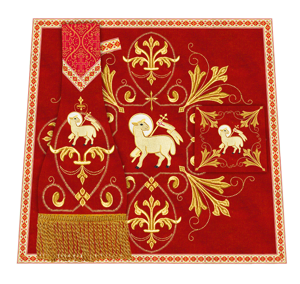 Spiritual Embroidery Mass Set Vestment