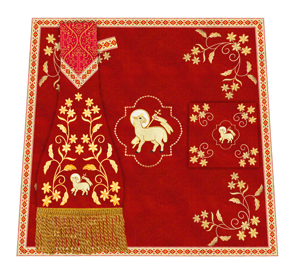 Floral Embroidery Spiritual Mass Set