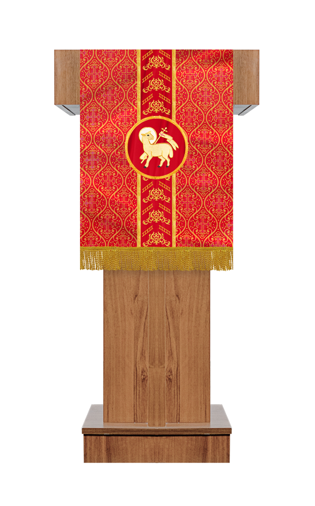 PULPIT/LECTERN WITH ADORNED TRIMS