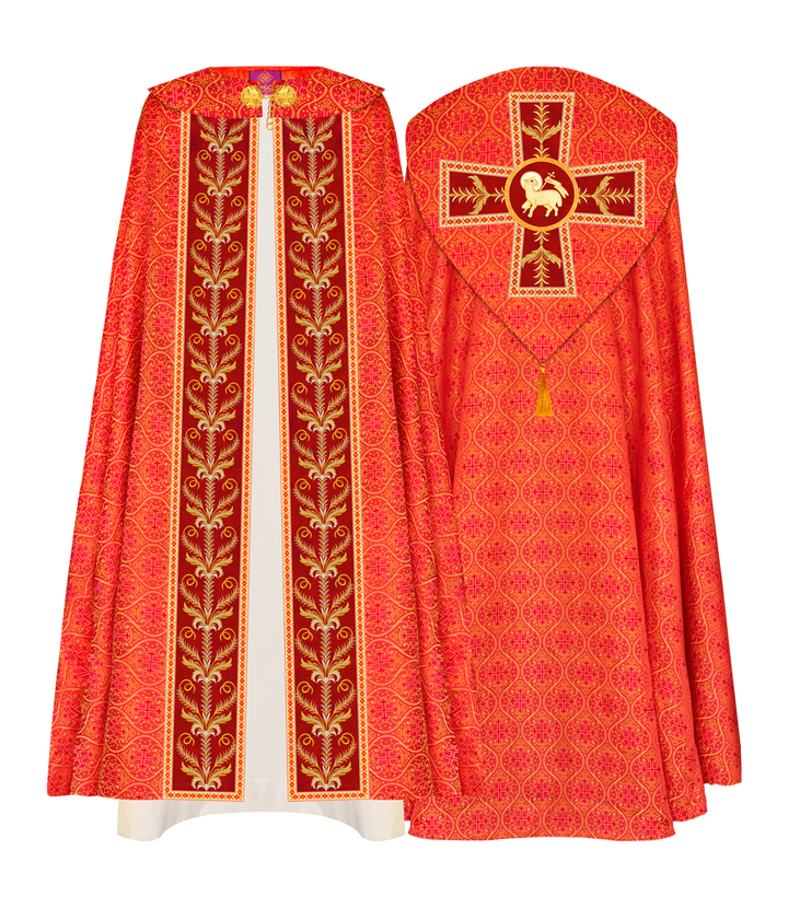 GOTHIC COPE VESTMENTS ADORNED WITH DETAILED BRAIDS
