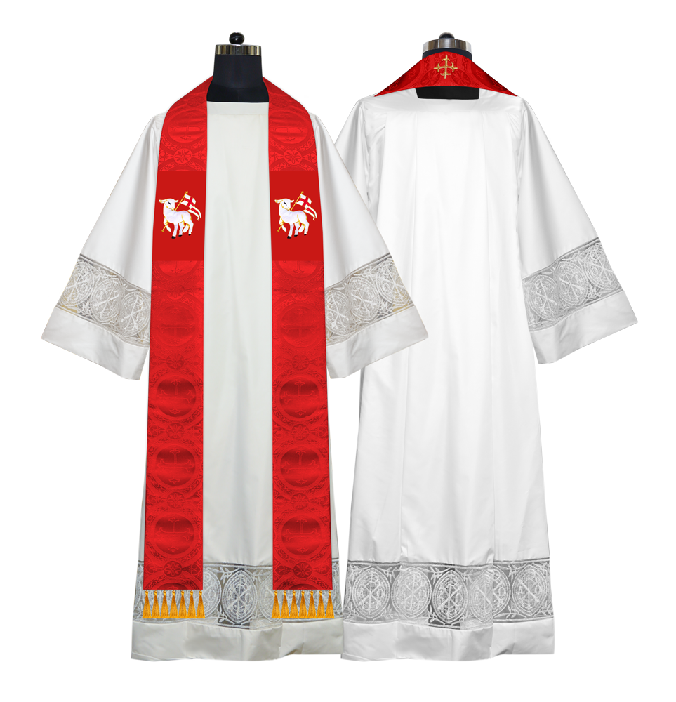 Embroidered Priest Stole with Motif