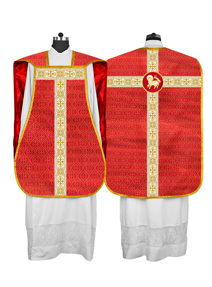 Fiddleback Vestment adorned with lace