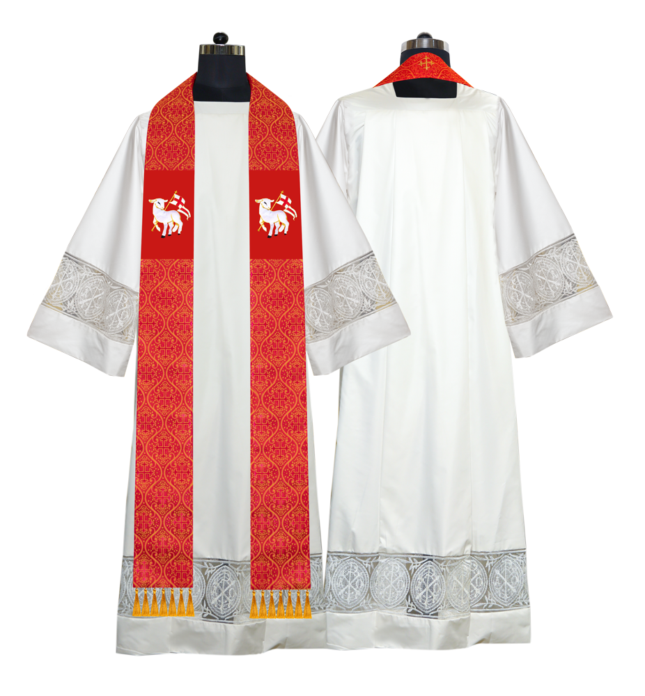 Embroidered Priest Stole with Motif