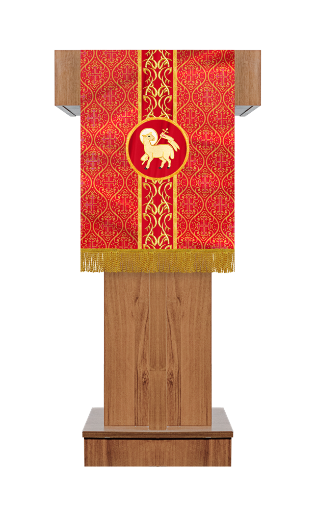 PULPIT/LECTERN WITH BRAIDED ORPHREY