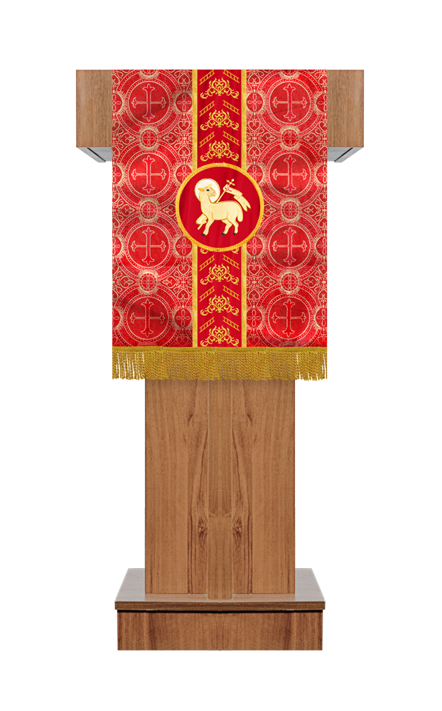 PULPIT/LECTERN WITH ADORNED TRIMS