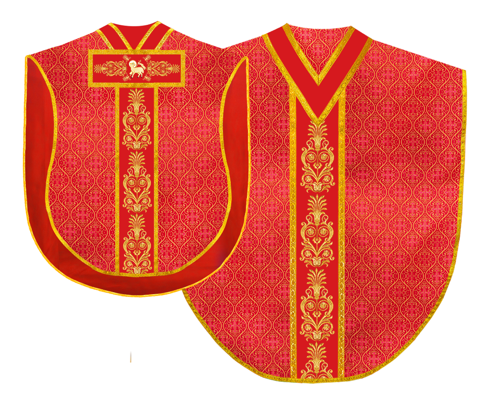 BORROMEAN CHASUBLE WITH ADORNED ORPHREY