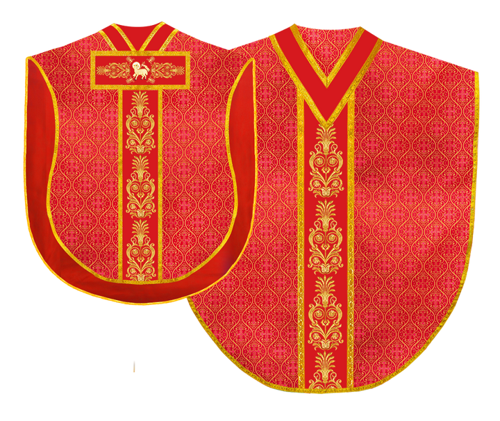 BORROMEAN CHASUBLE WITH ADORNED ORPHREY