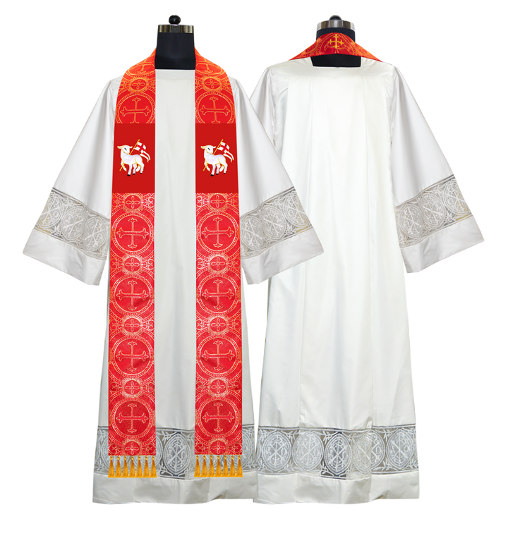 Embroidered Priest Stole with Motif