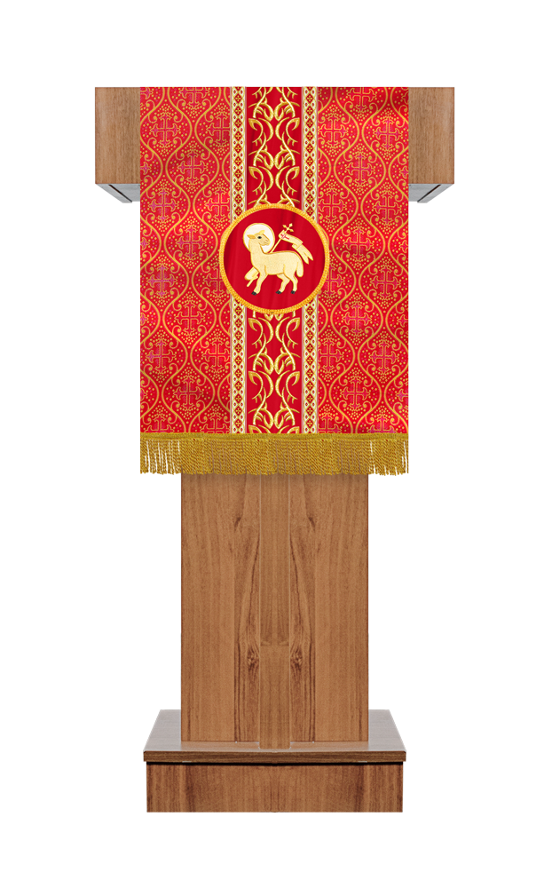 Pulpit/Lectern with Embroidery Motif and Orphrey