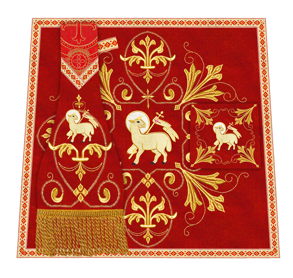 Spiritual Embroidery Mass Set Vestment