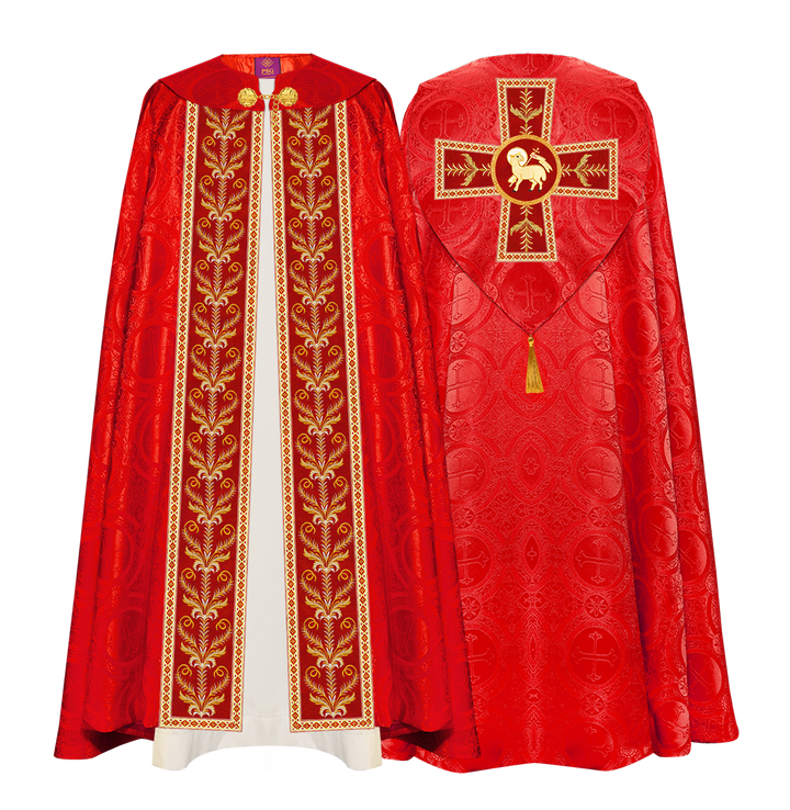 GOTHIC COPE VESTMENTS ADORNED WITH DETAILED BRAIDS