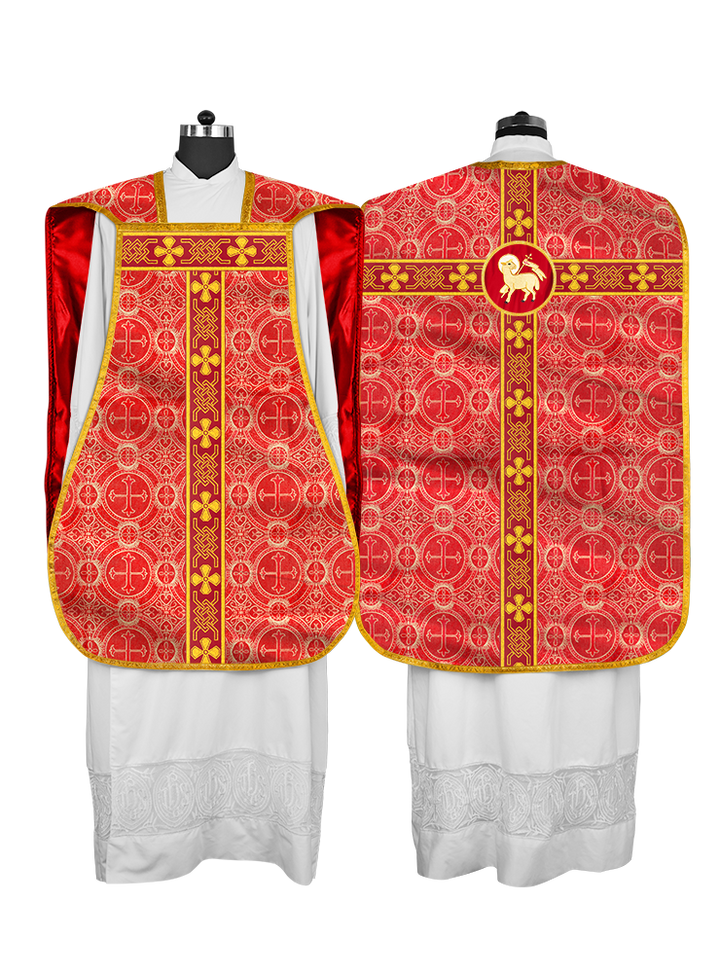 Roman chasuble adorned with lace