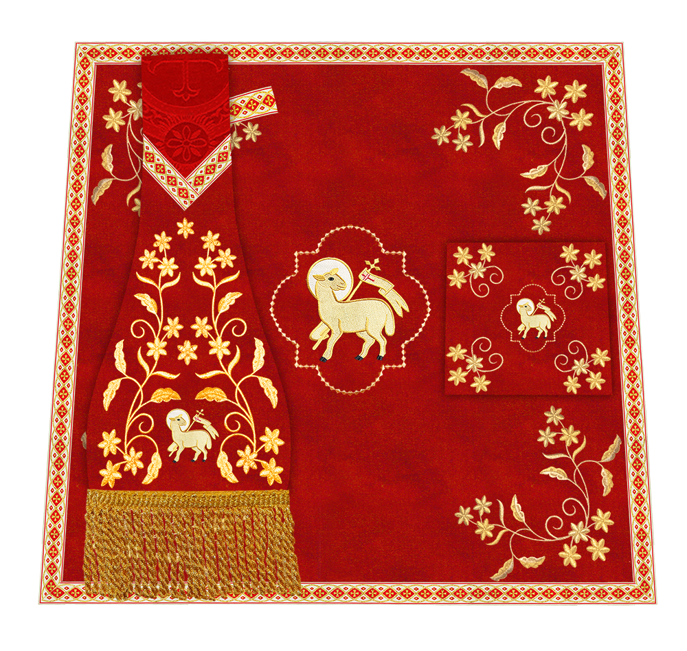 Floral Embroidery Spiritual Mass Set