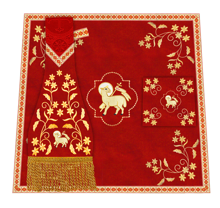 Floral Embroidery Spiritual Mass Set