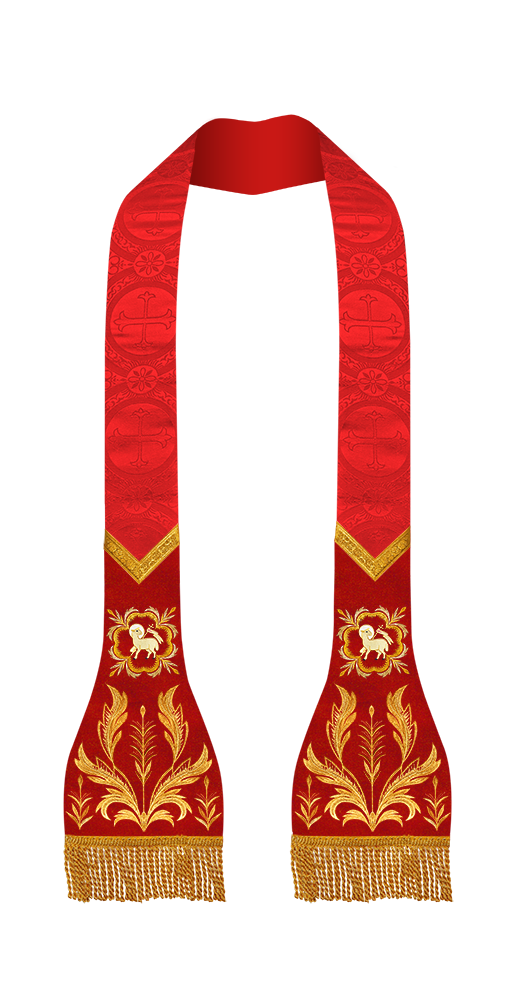 Elegant Roman stole - Sanctus collection