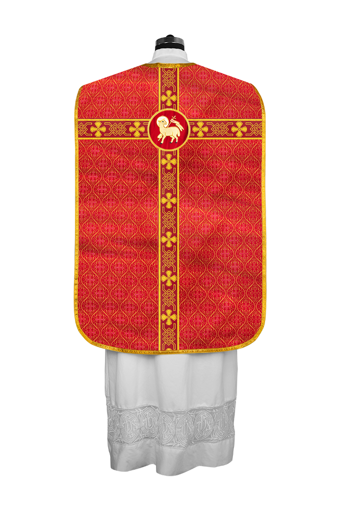 Roman chasuble adorned with lace