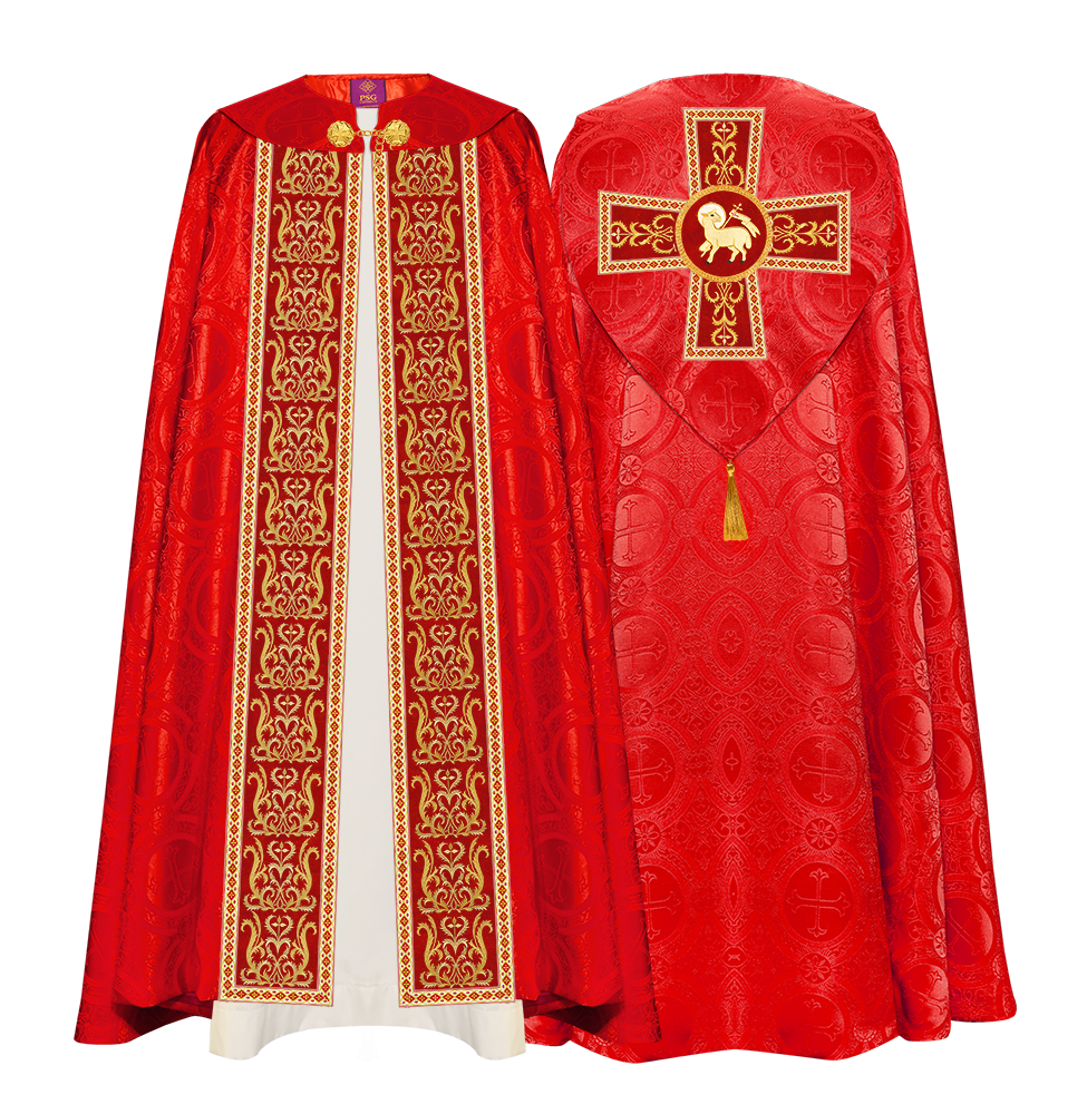 GOTHIC COPE VESTMENTS WITH ADORNED ORPHREY