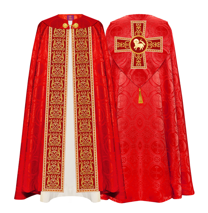 GOTHIC COPE VESTMENTS WITH ADORNED ORPHREY