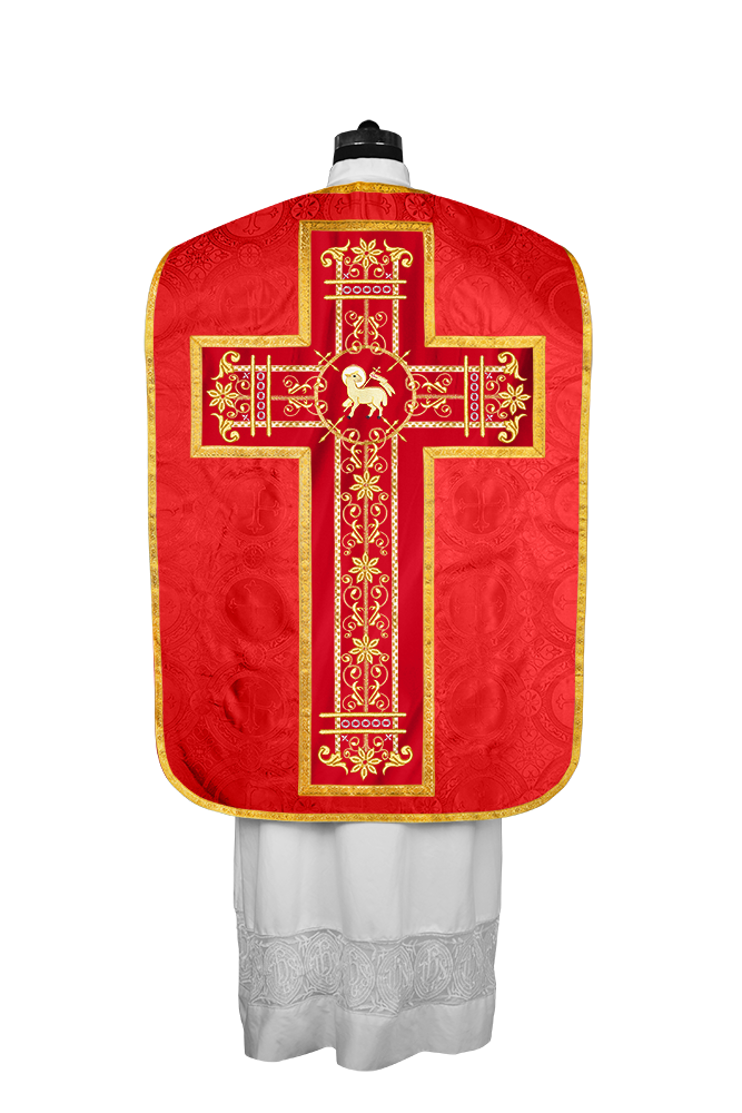 Roman embroidered chasuble vestment - Contemporary collection