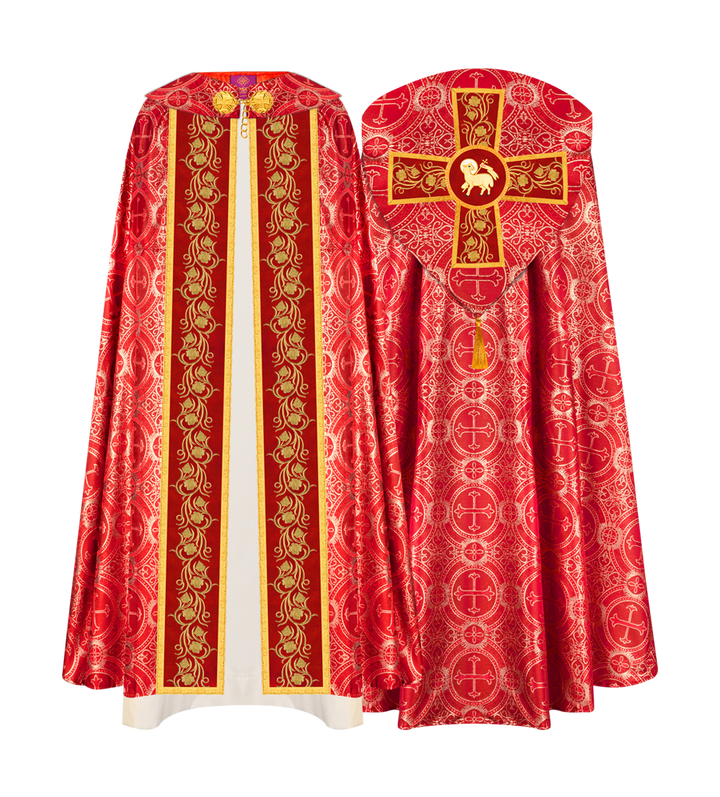 GOTHIC COPE VESTMENT WITH ORNATE EMBROIDERY