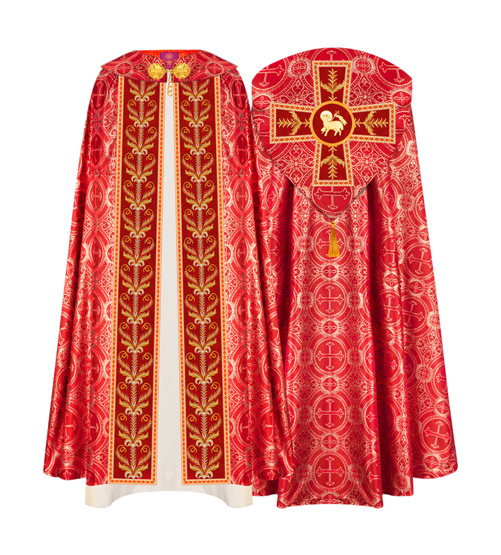 GOTHIC COPE VESTMENTS ADORNED WITH DETAILED BRAIDS